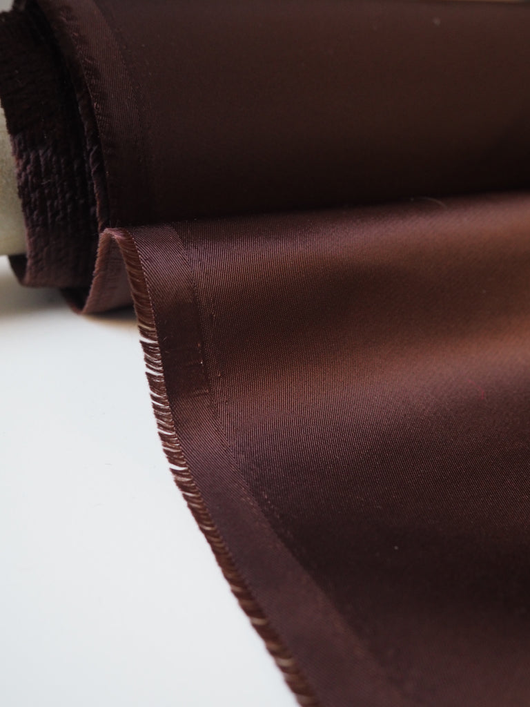 Brown Satin Twill