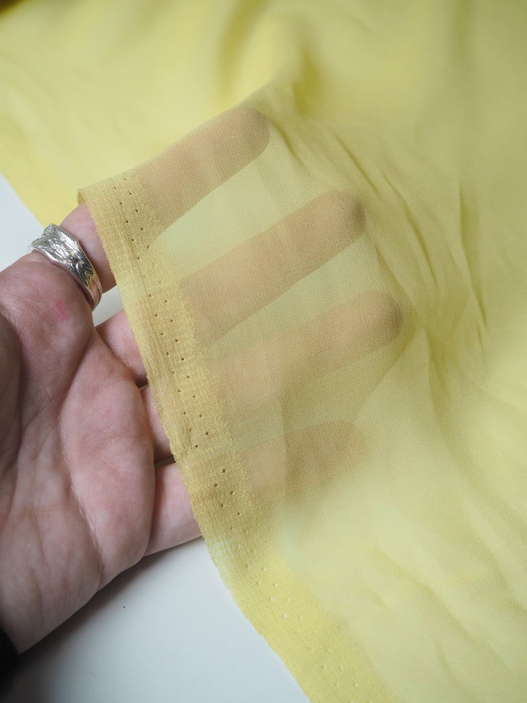 Yellow Silk Chiffon