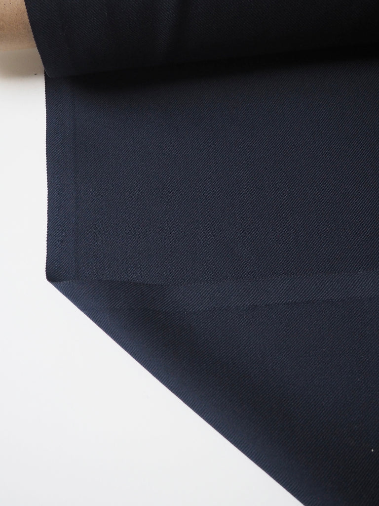 Navy Wool Twill