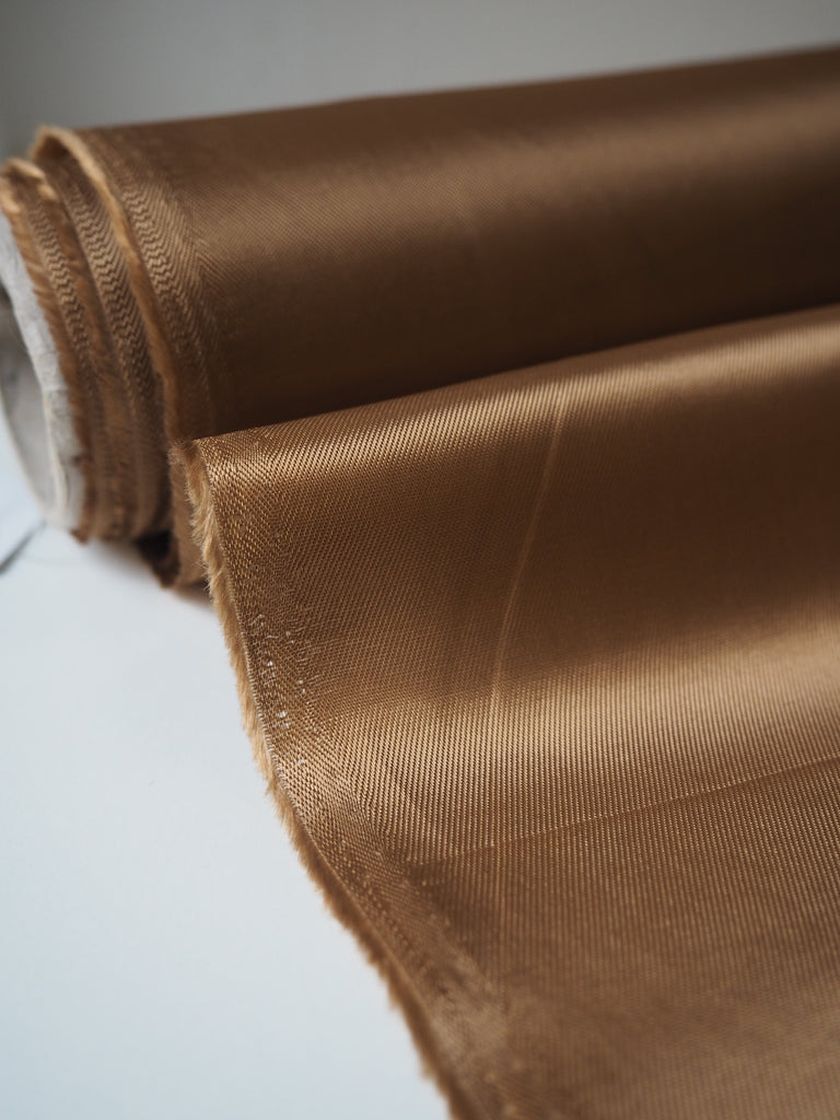 Golden Wheat Viscose Satin Twill Lining