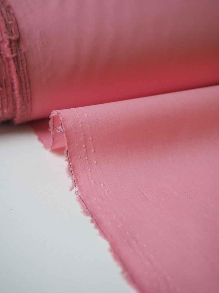 Salmon Pink Light Cotton Poplin