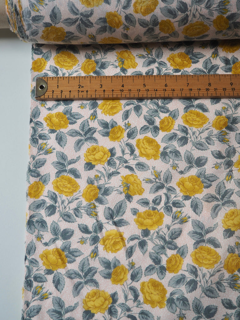 Liberty Yellow Rose Tana Cotton Lawn