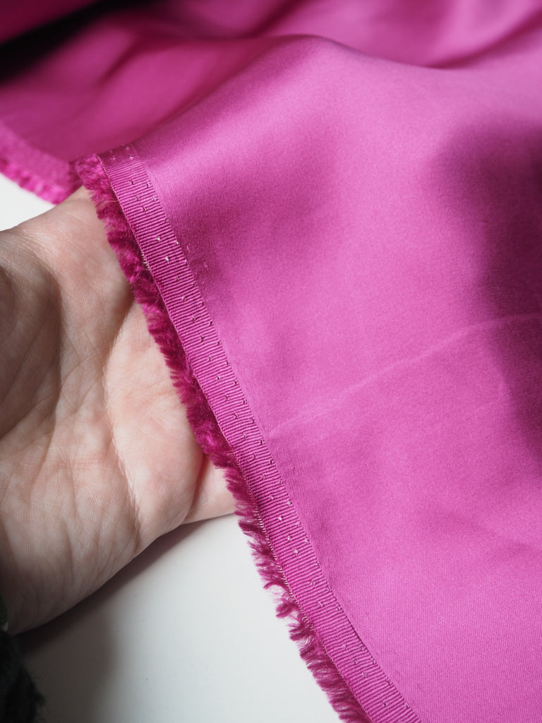 Magenta Viscose Satin