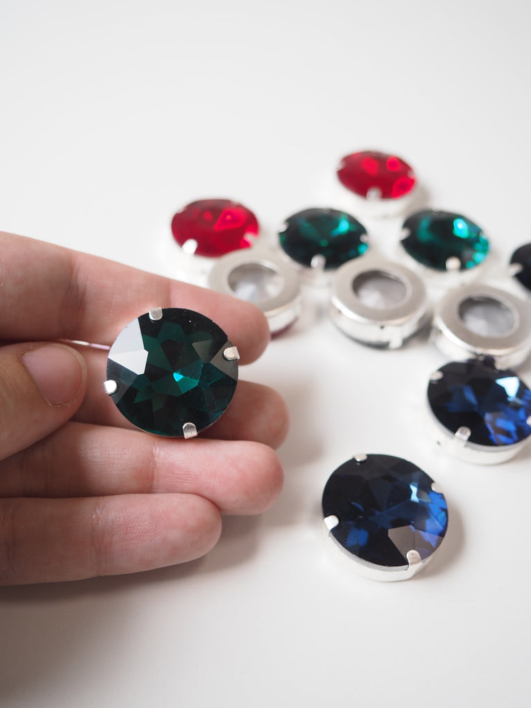 Multi-Colour Rhinestones 27mm