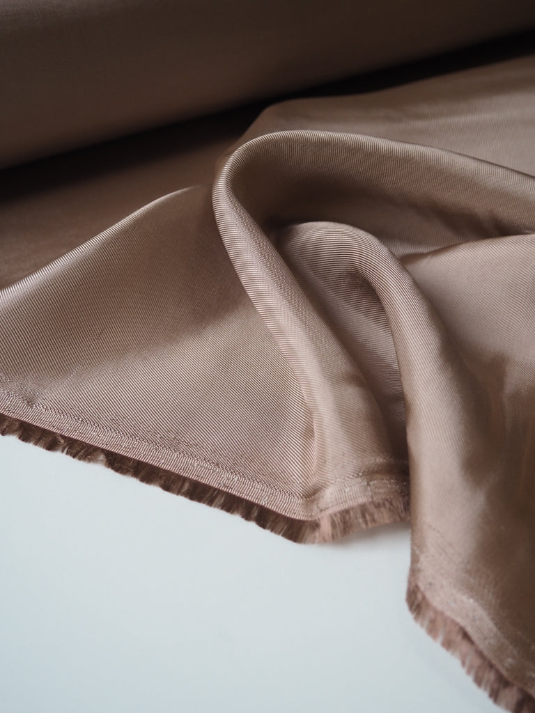 Tan Viscose Satin Twill Lining