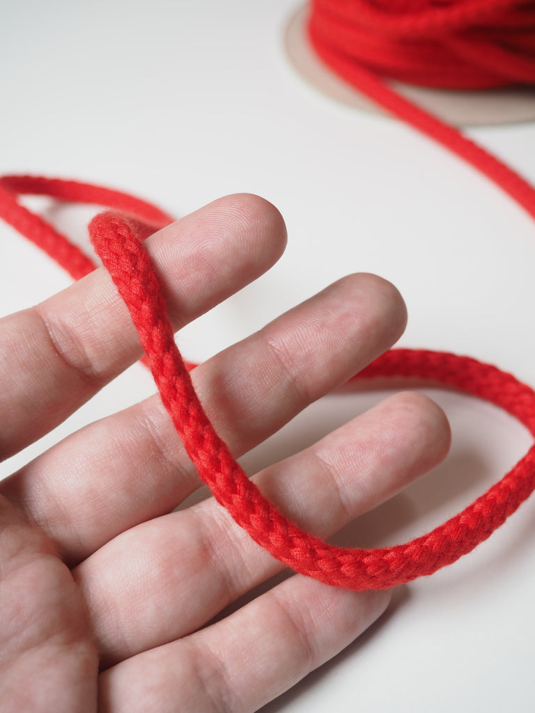 Red Braided Cord 8mm