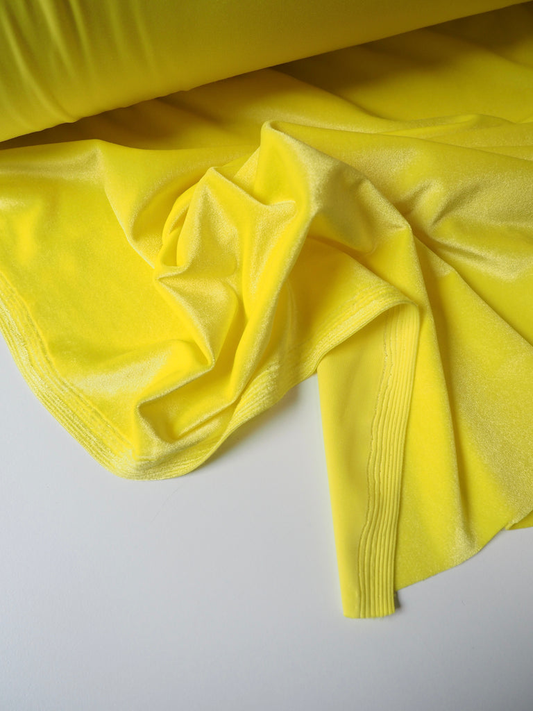 Neon Yellow Velour