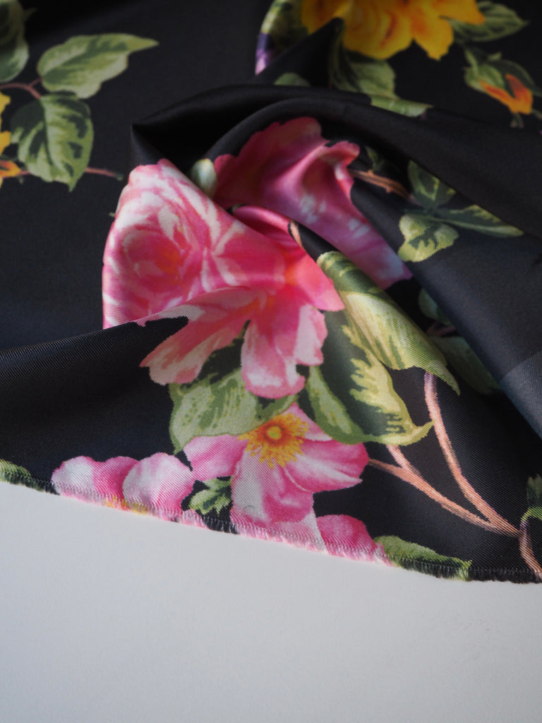 Tropic Bloom Silk Twill