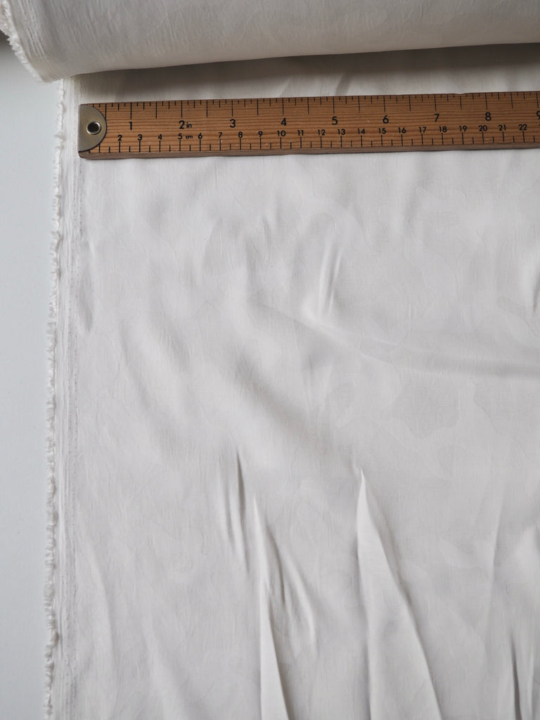 Ivory Camouflage Jacquard