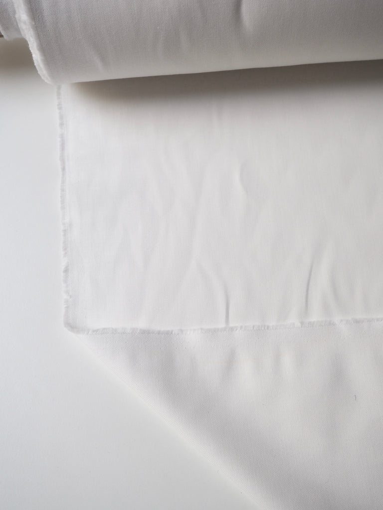 White Cotton Piqué Shirting