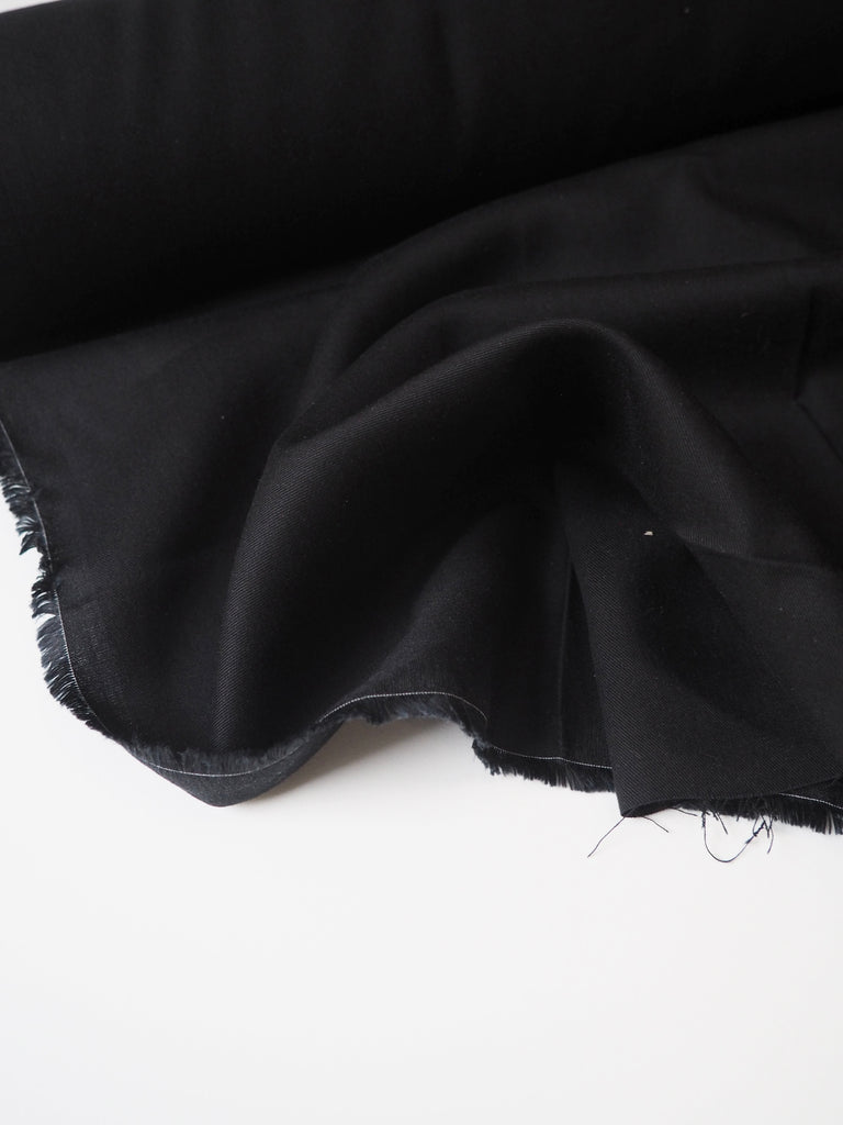 Black Soft Tencel Twill