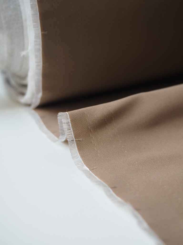 Iridescent Taupe Taffeta