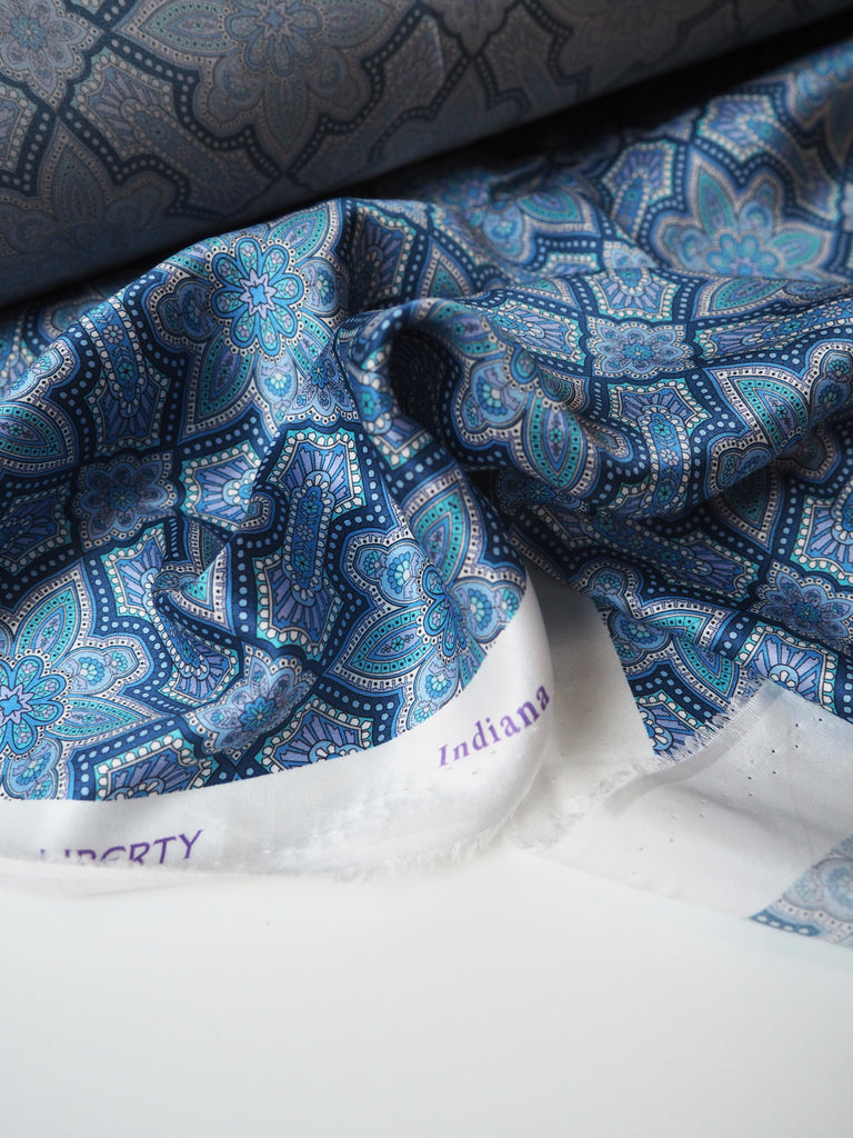 Liberty Blue Indiana Silk Satin