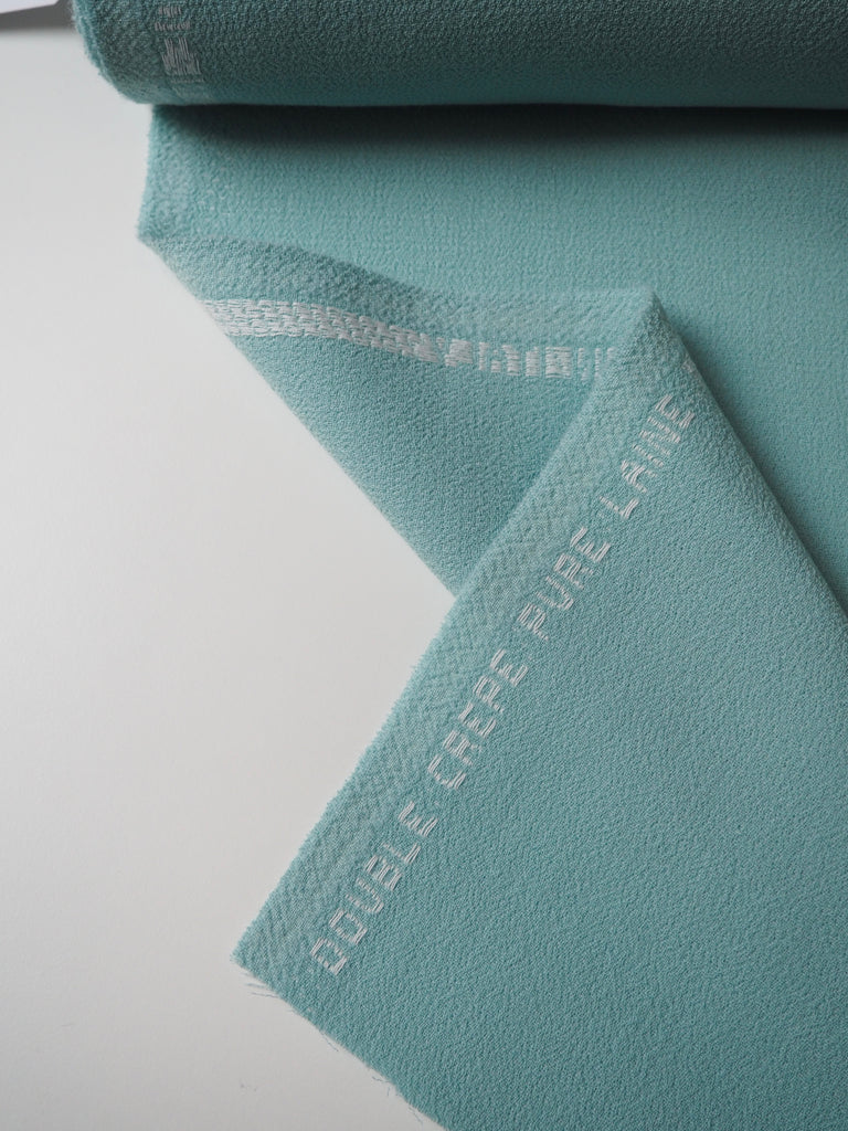 Seafoam Double Wool Crepe