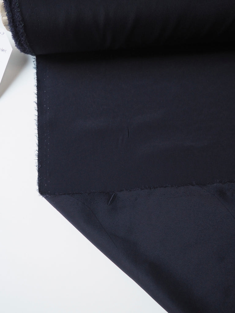 Midnight Silk/Acetate Crepe de Chine