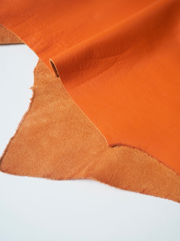 Orange Smooth Cowhide