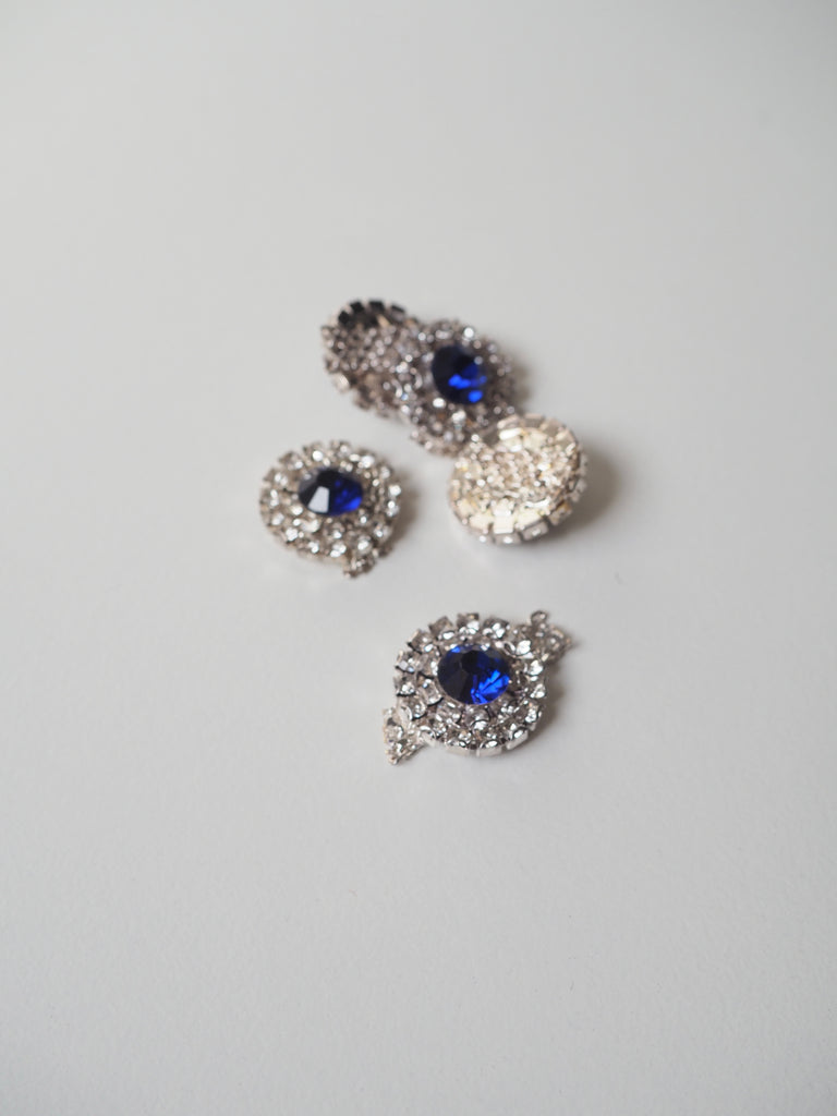 Sapphire Diamante Cluster 10mm