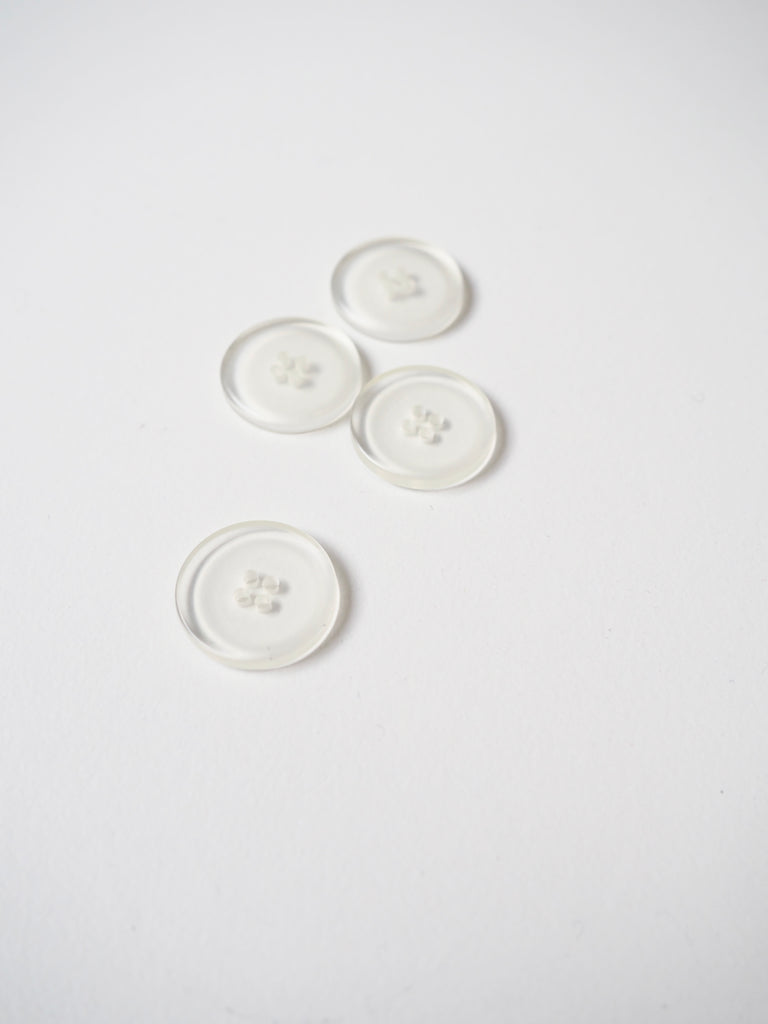 Ivory Translucent Button 17mm