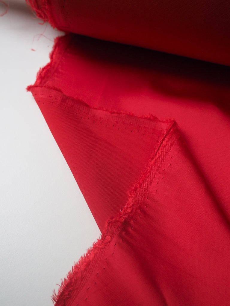 Red Viscose/Acetate Satin