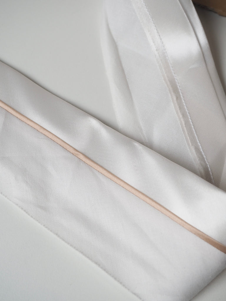 White Satin Tailors Waistbanding