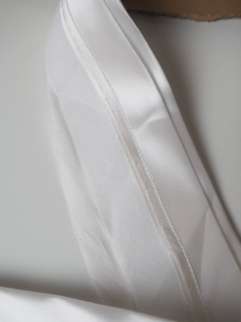 White Satin Tailors Waistbanding