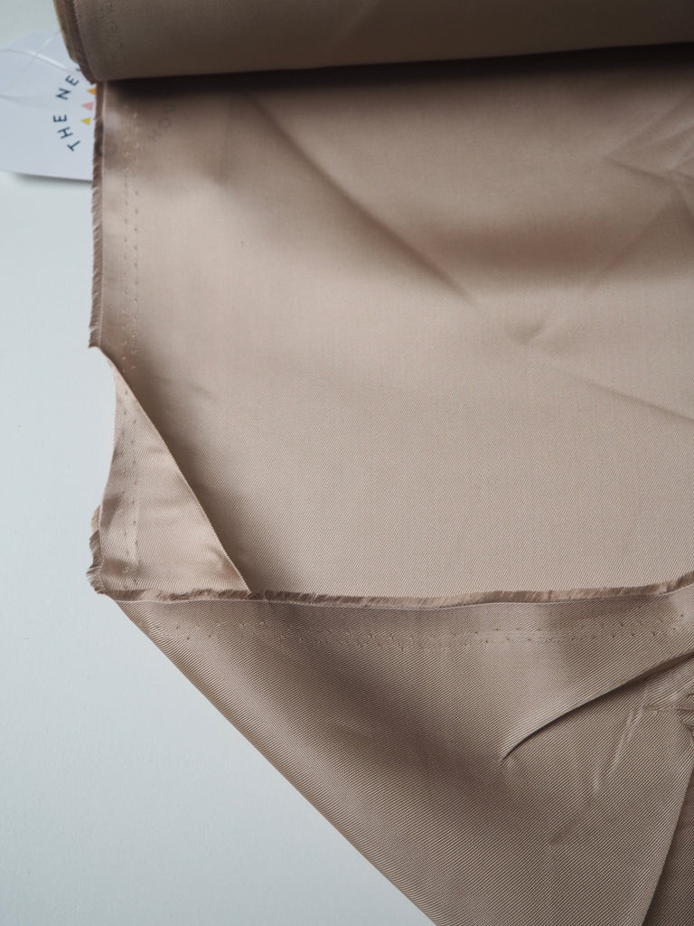 Latte Silk/Viscose Twill Lining