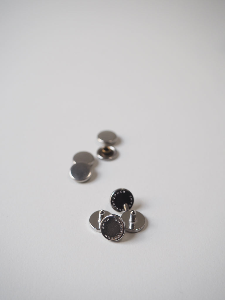 Silver Branded Rivets 9mm