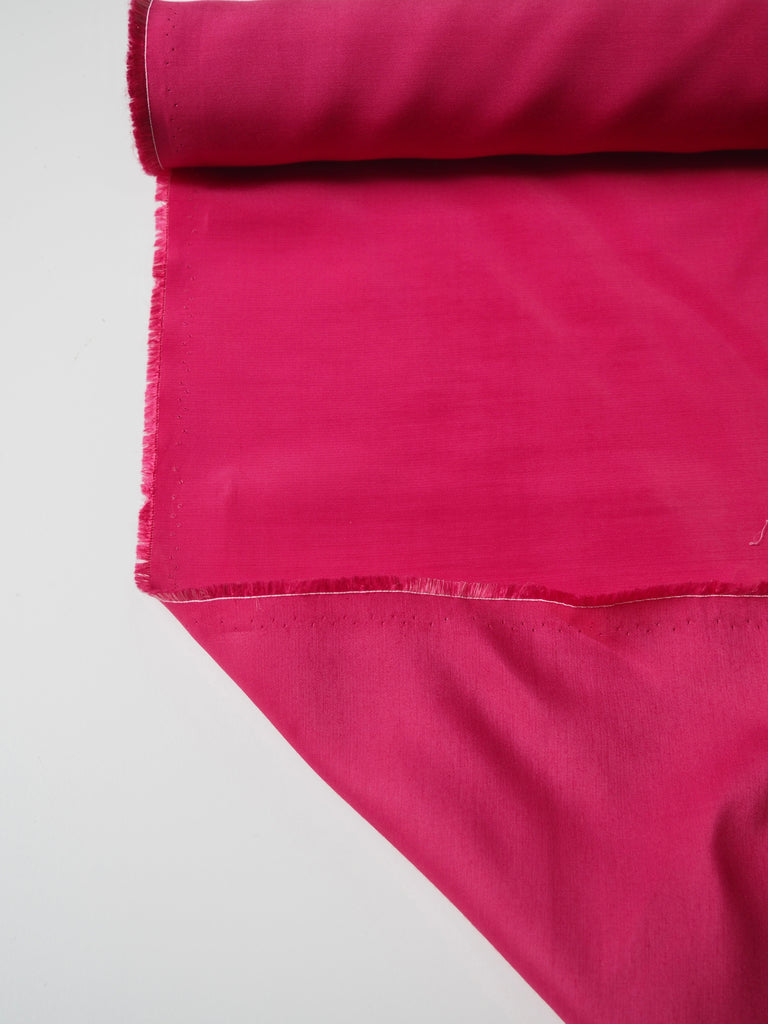 Hot Pink Viscose Satin Twill