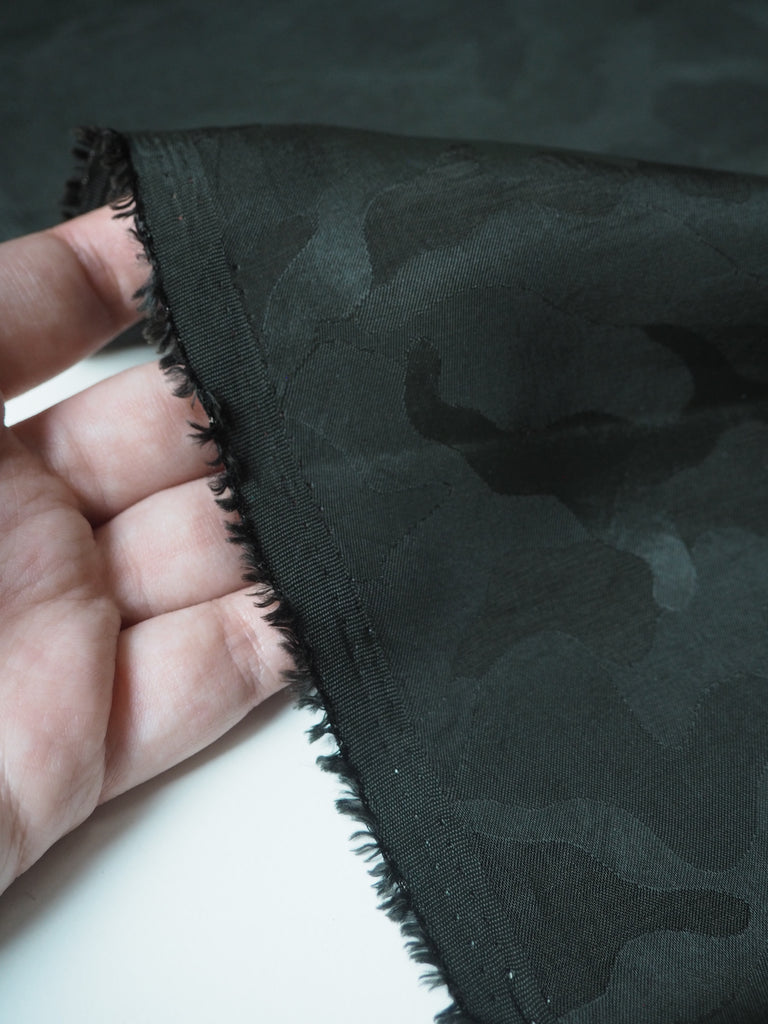 Dark Olive Camouflage Jacquard