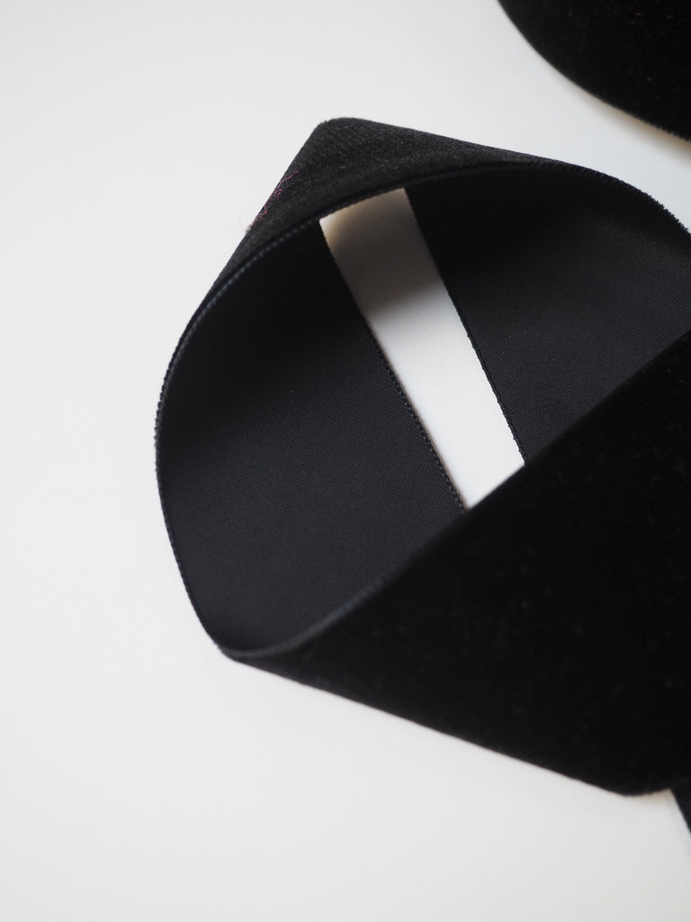 Black Velvet Ribbon 50mm