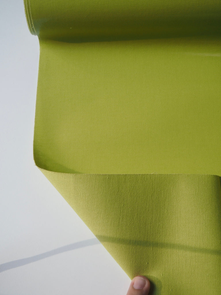 Lime Patent Cotton Oilcloth