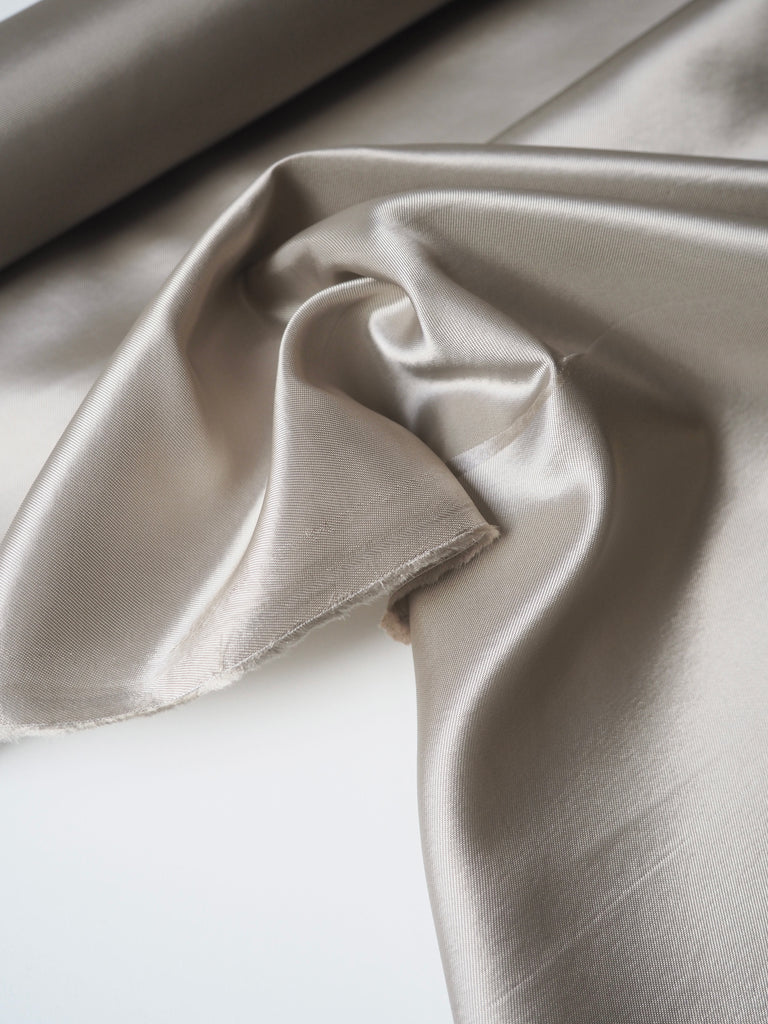 Mushroom Viscose Twill Lining