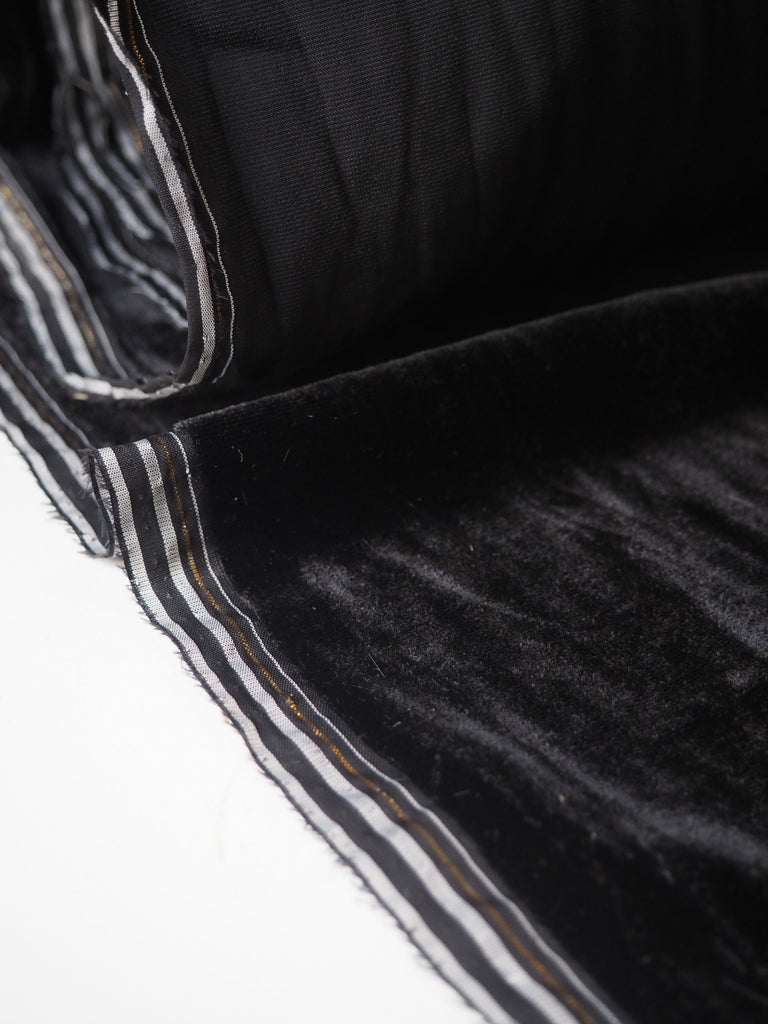 Black Viscose Micro Velvet