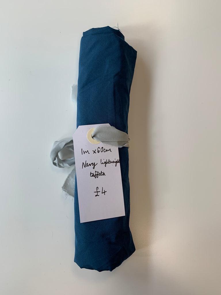 Navy Lightweight Taffeta Remnant