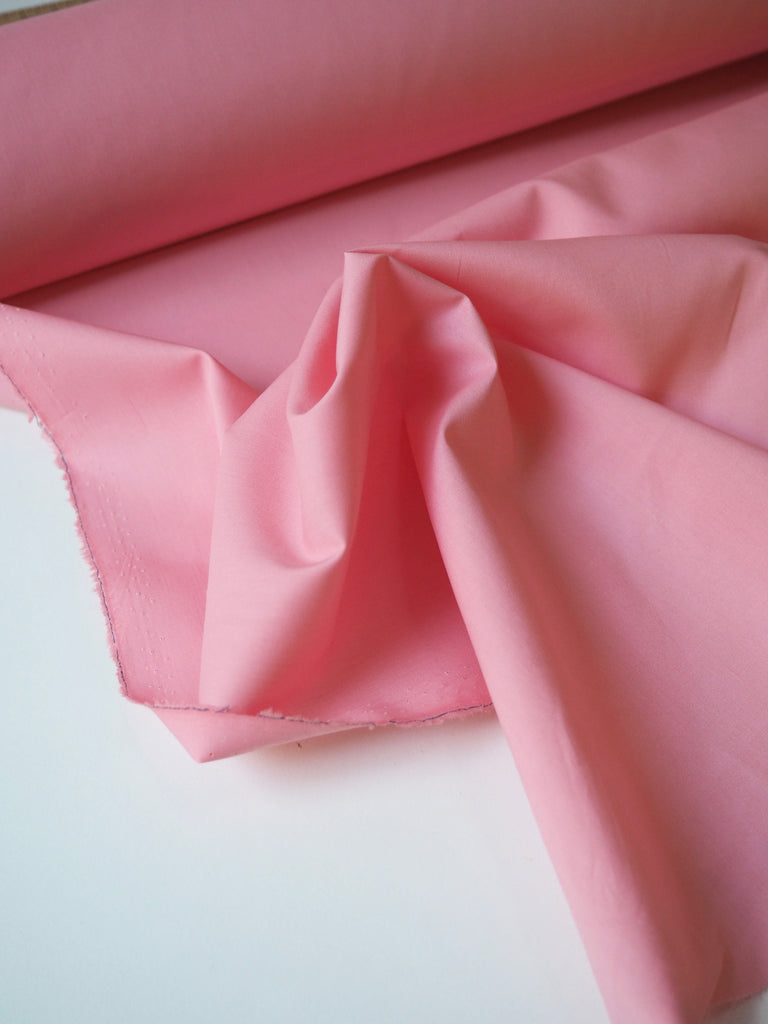 Salmon Pink Light Cotton Poplin