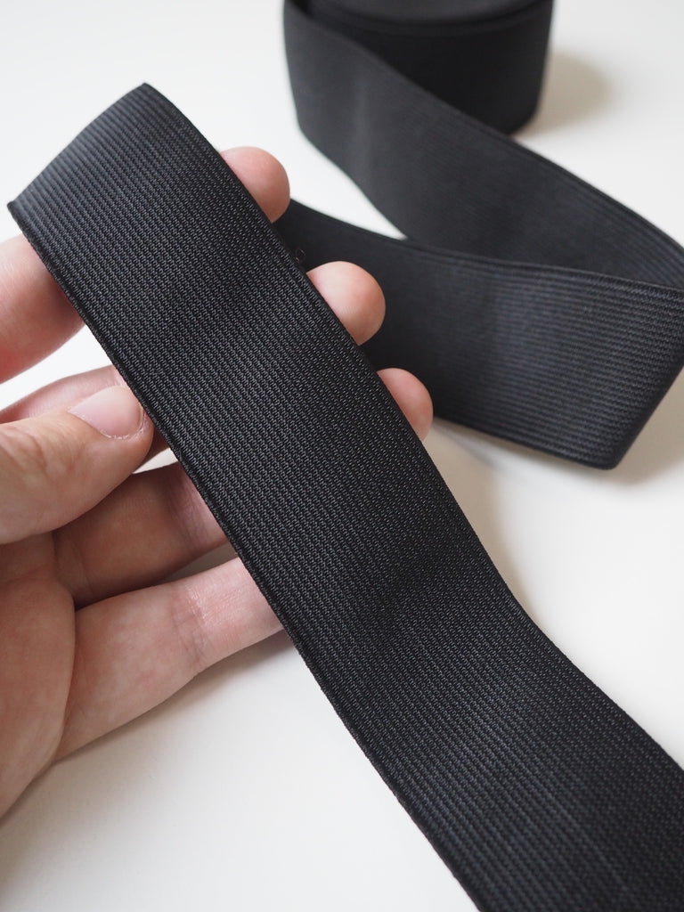 Black Soft Elastic 25mm