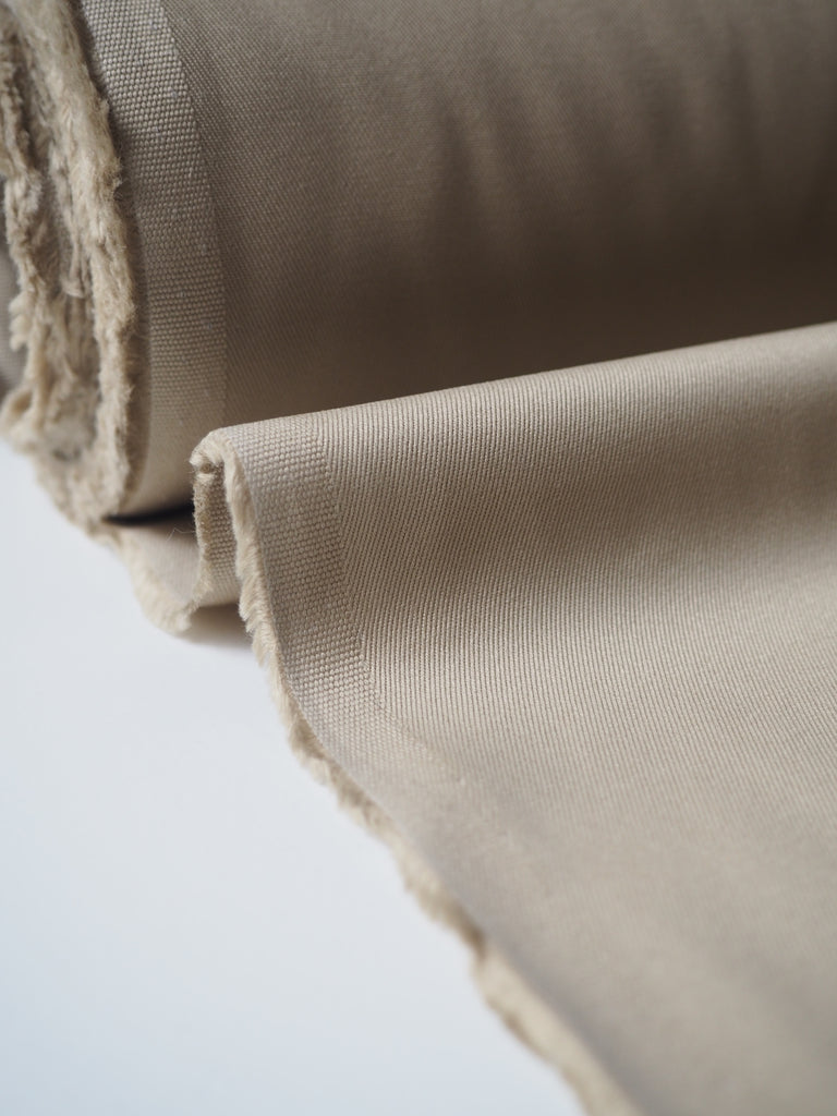 Putty Sateen Cotton Twill