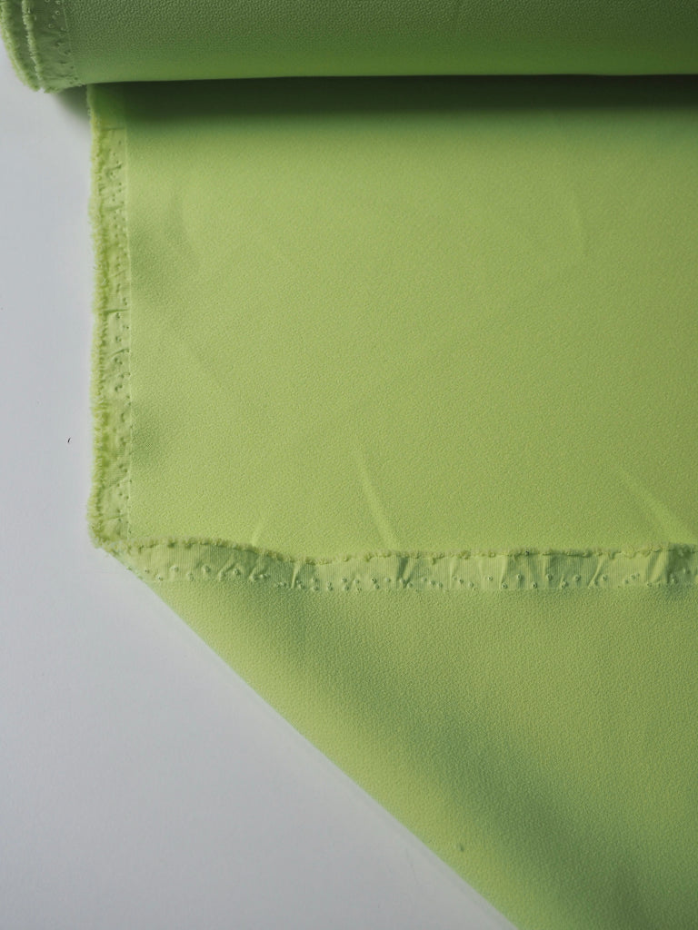 Electric Lime Stretch Heavy Crepe