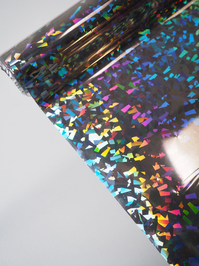 Silver Holographic Confetti Heat Transfer Foil