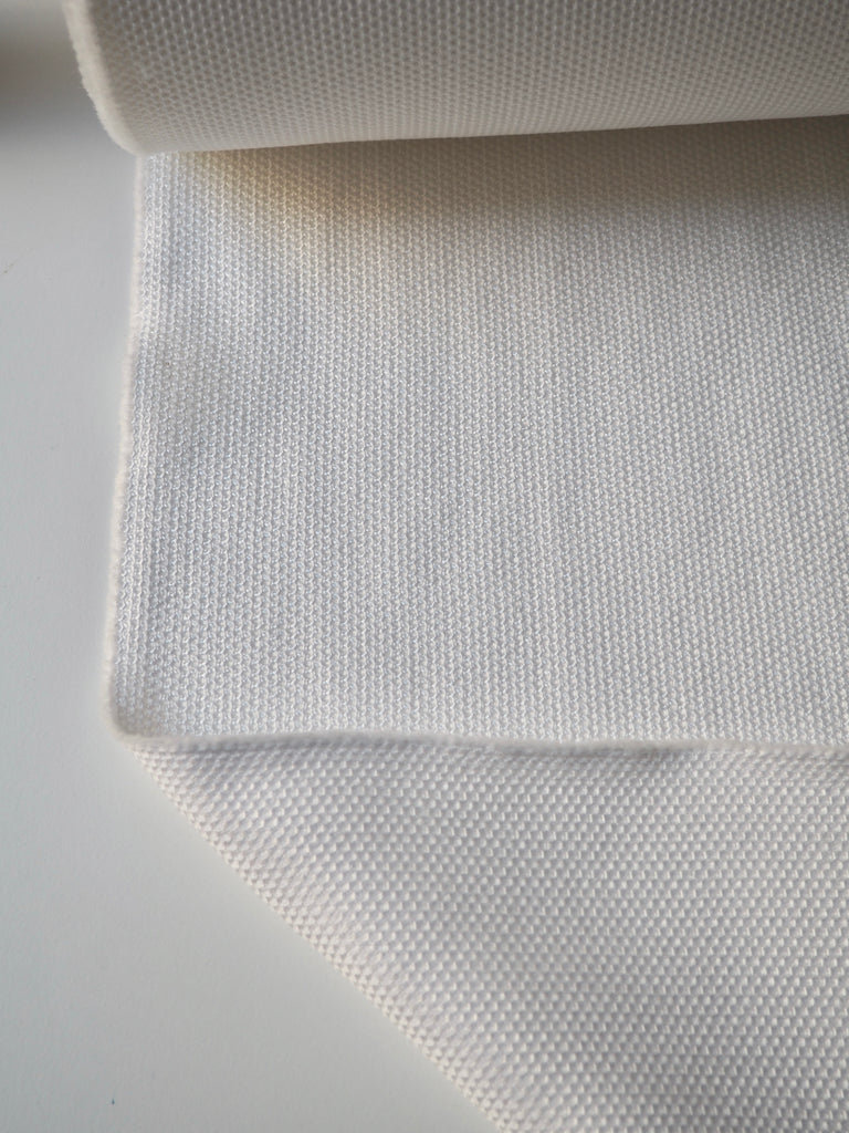 White Sateen Dotted Jacquard