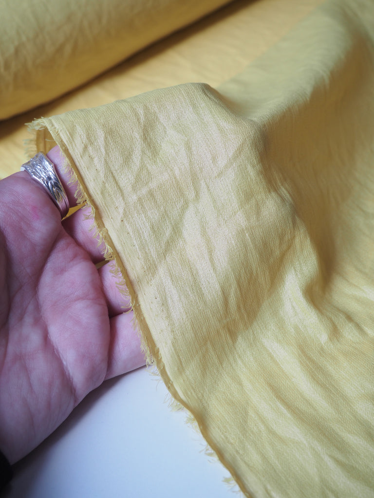 Yellow Iridescent Chiffon