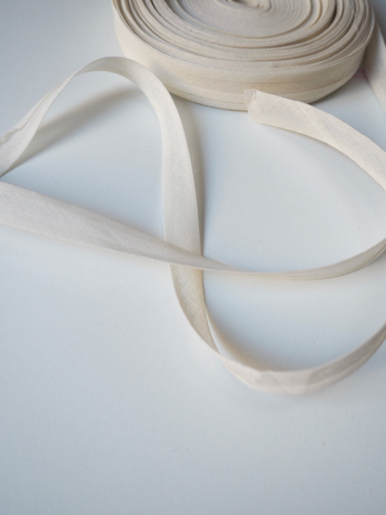 Cream Cotton Bias Binding 8mm