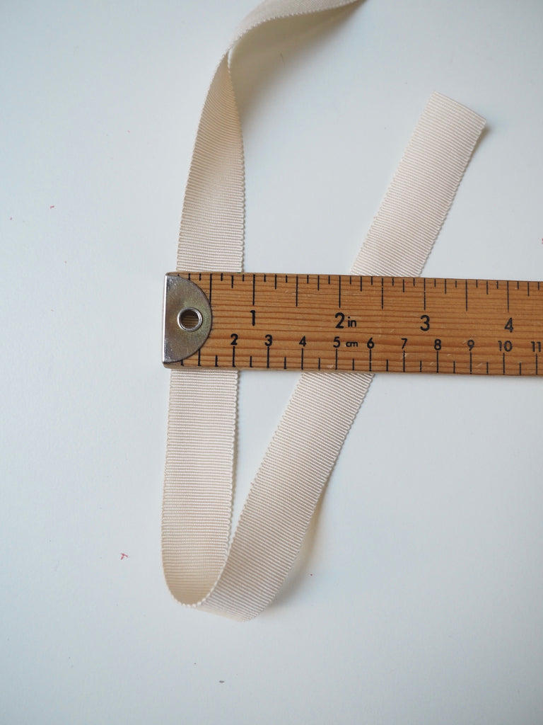 Shindo Cream Grosgrain Ribbon 18mm