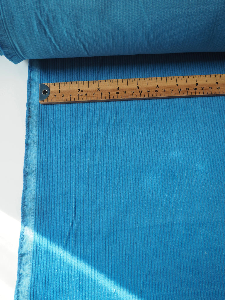 Blue Cotton Corduroy