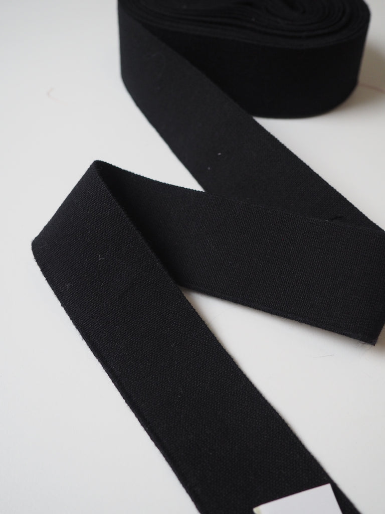 Black Thick Elastic 40mm