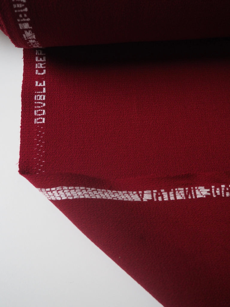 Ruby Double Wool Crepe