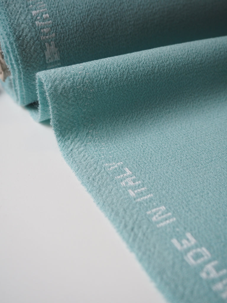 Seafoam Double Wool Crepe