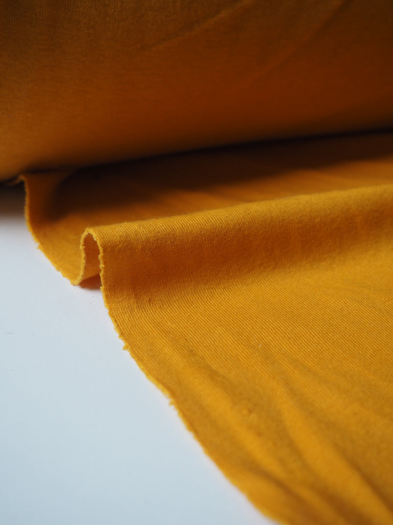 Marigold Cotton 1x1 Rib Jersey