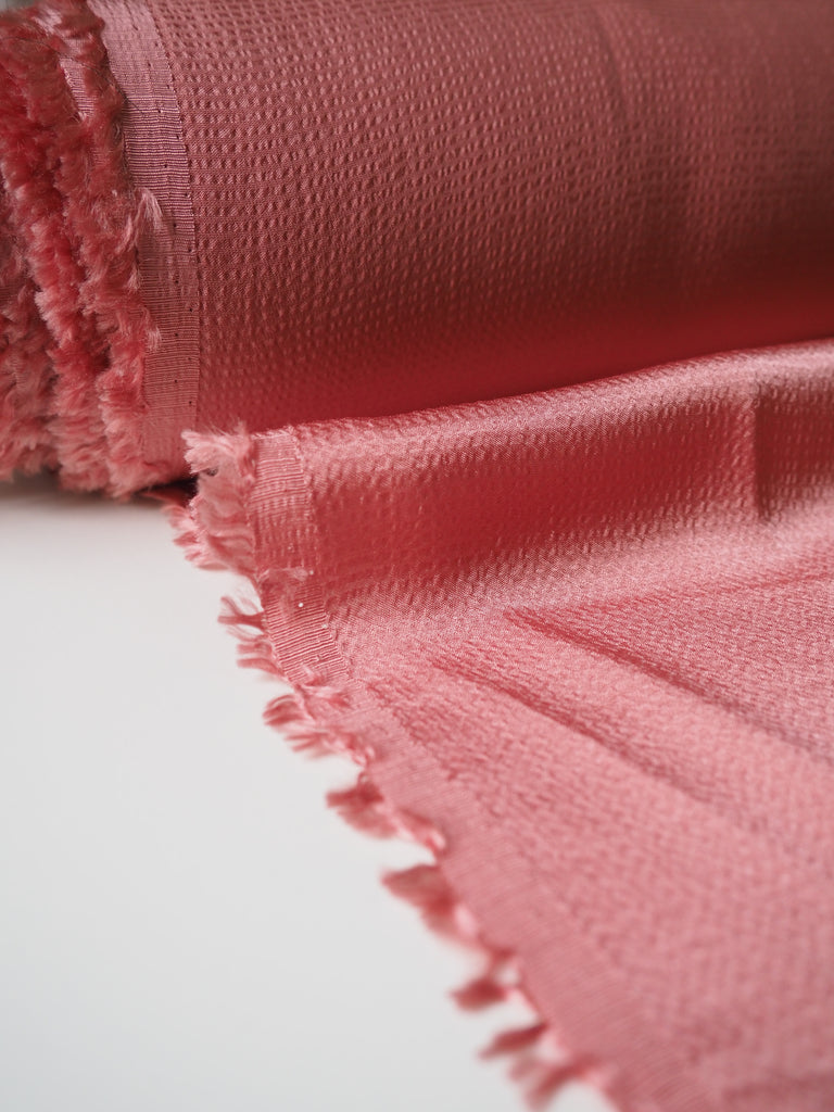 Pink Hammered Viscose Satin