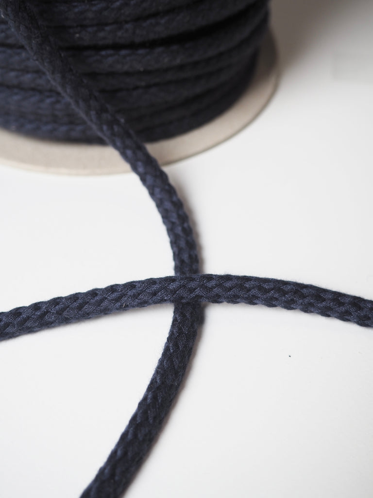 Navy Braided Cord 8mm